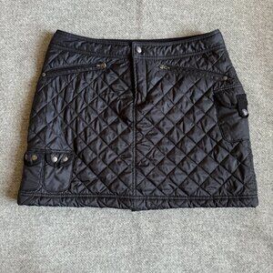 Athleta black quilted skirt, size 8